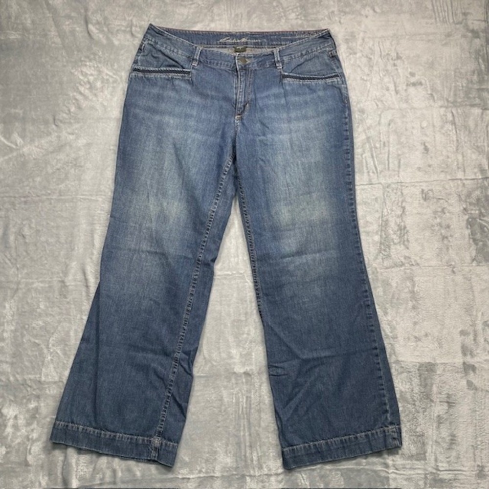 Eddie Bauer Blue Flare & Wide Leg Jeans